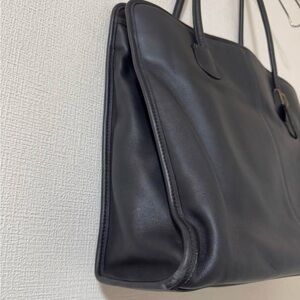 Coach Vintage Black Leather Tote Bag 7303 Authentic!